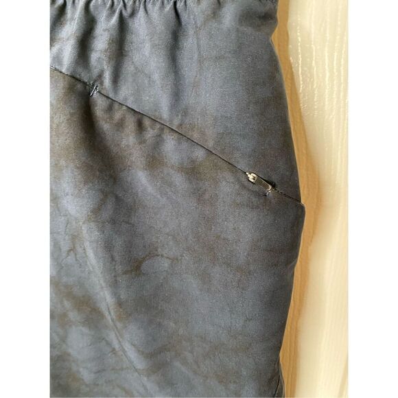 VRST Mens Stealth 7” Inch Run Shorts S Navy Abstract Size Zip Pocket Lined - Picture 5 of 5